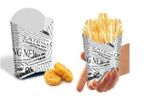 CAIXA DE CARTOLINA PARA BATATAS JORNAL - CAIXAS