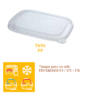 TAMPA PLÁSTICO RPET PARA TAKE-AWAYLAMINADO - AMIGOS DO AMBIENTE (ECOLÓGICOS)